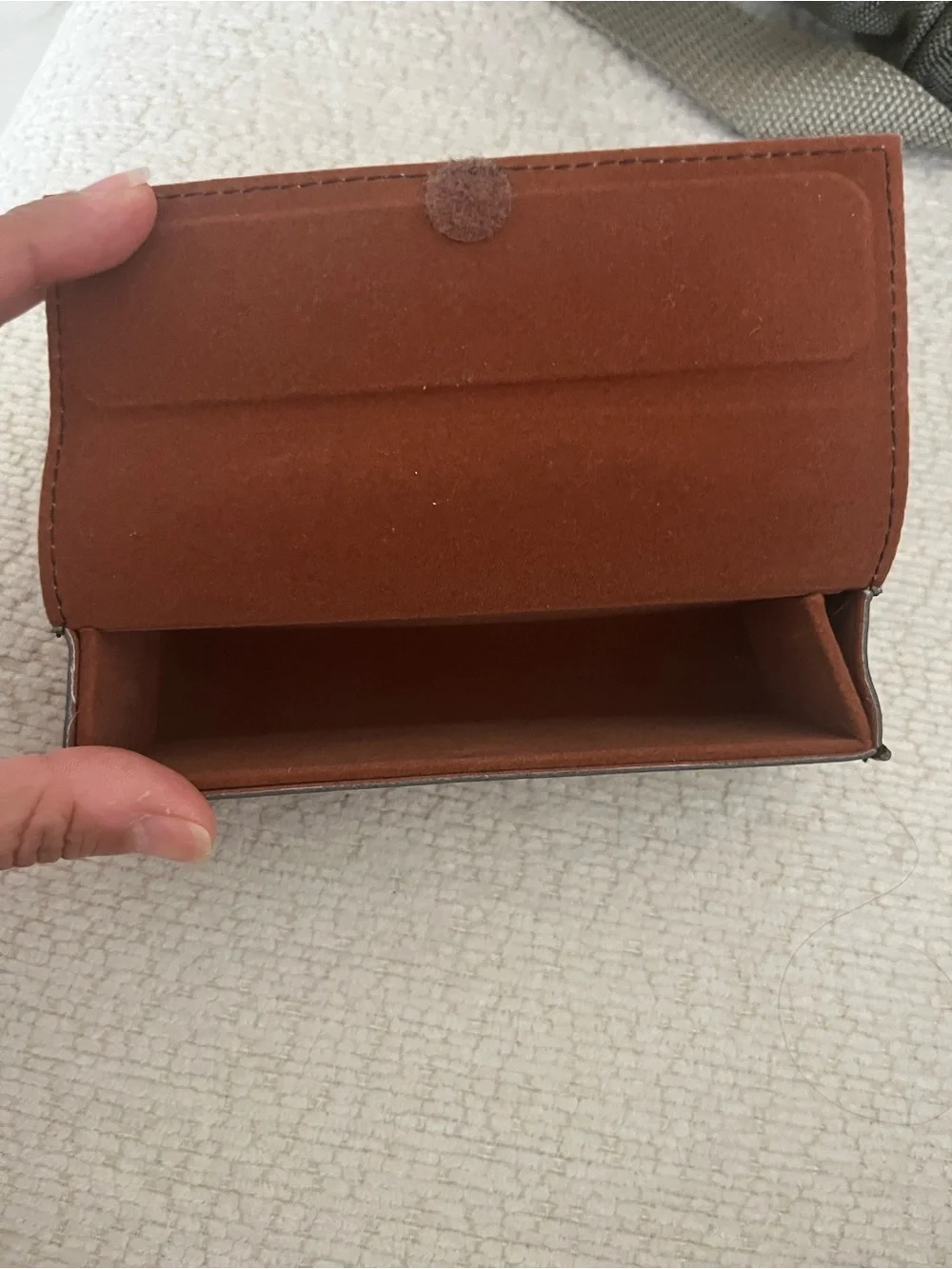 Gucci Brown Embossed GG Leather lens case